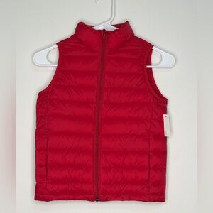 Amazon Essentials Kids Puffer Vest Red Size S (6–7) New with Tag(C35)@